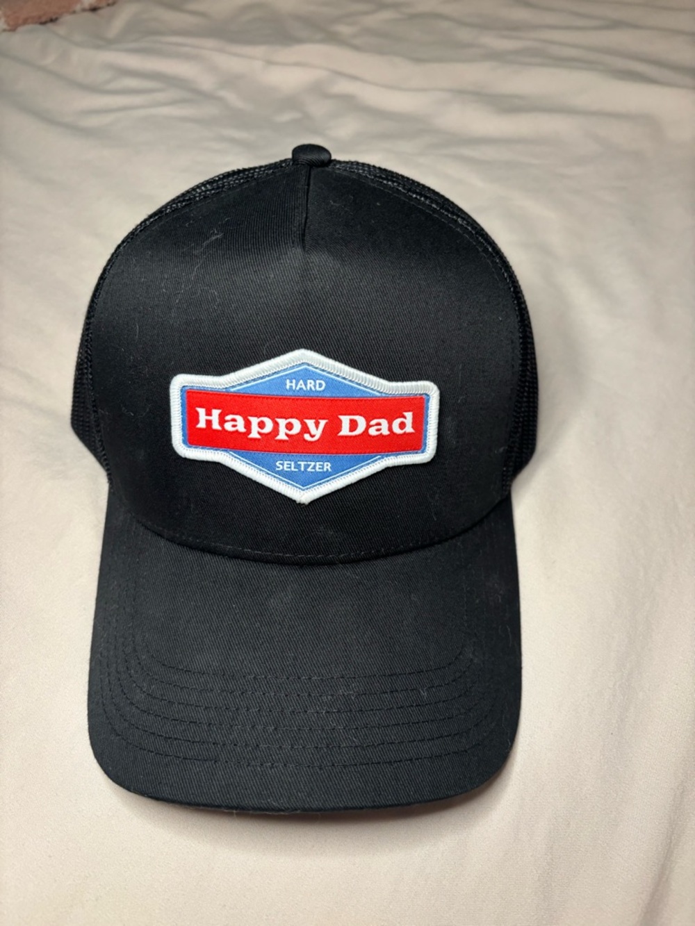 Happy Dad Hard Seltzer Black Dad Hat